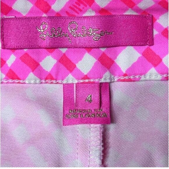 Lilly Pulitzer Arabeth Stretch Shorts Check Me Out - Picture 9 of 10